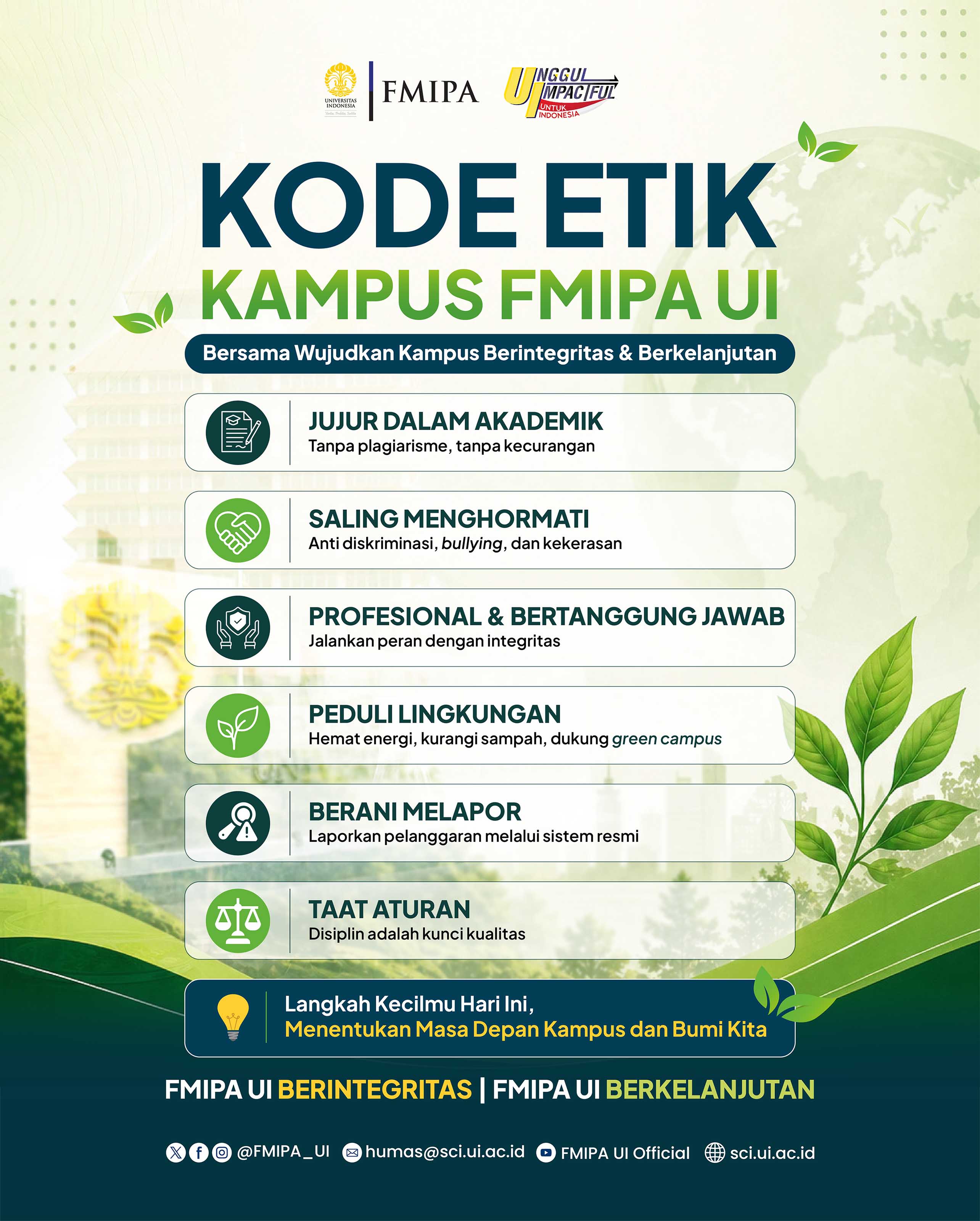 Publikasi Kode Etik FMIPA UI